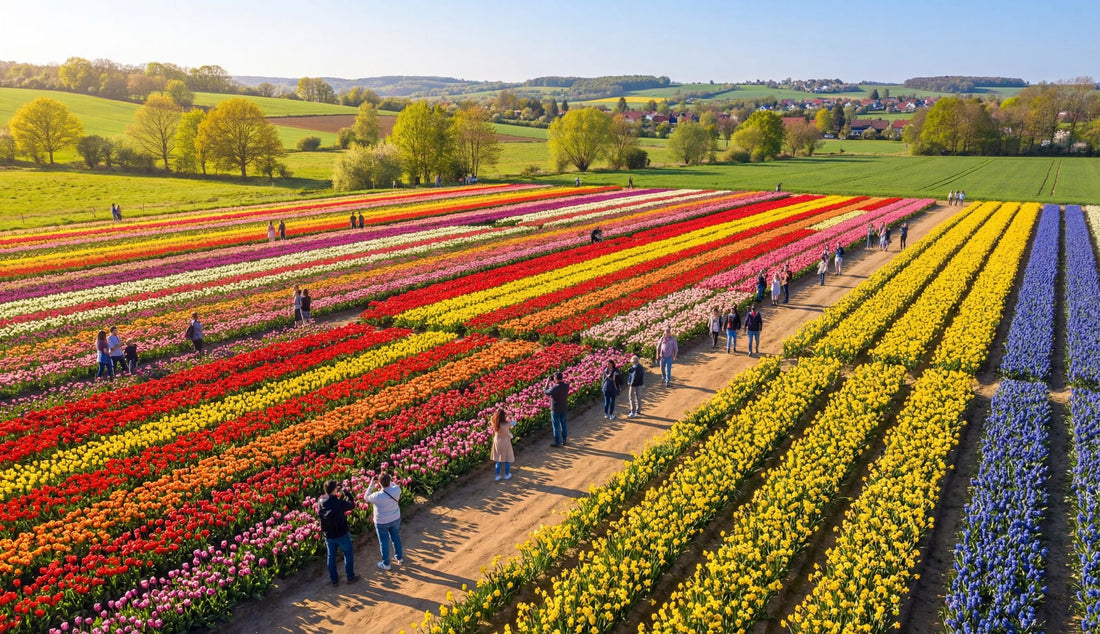A Sunday Among Tulips in the Countryside