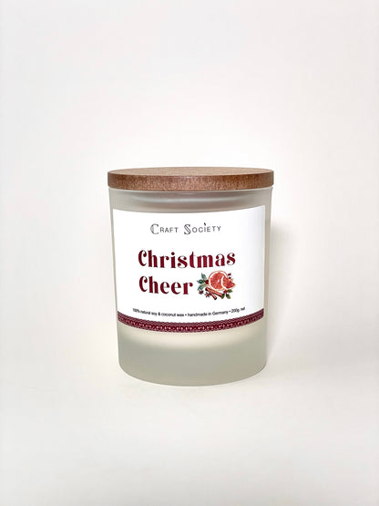 A deluxe scented candle on a white background