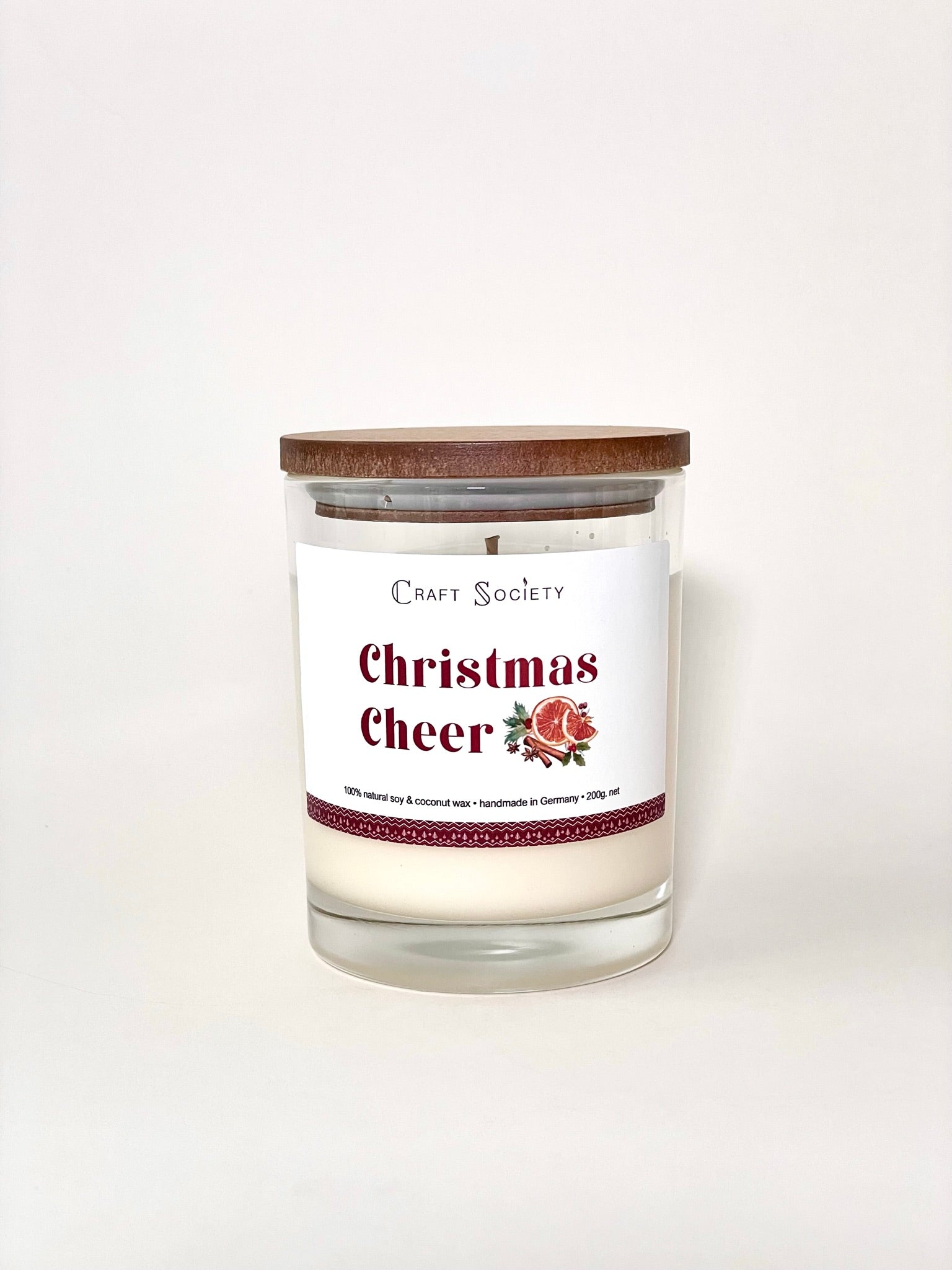 A scented candle on a white background