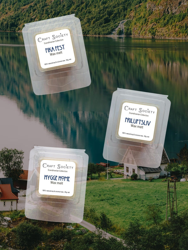 Scandinavian scented wax melt set