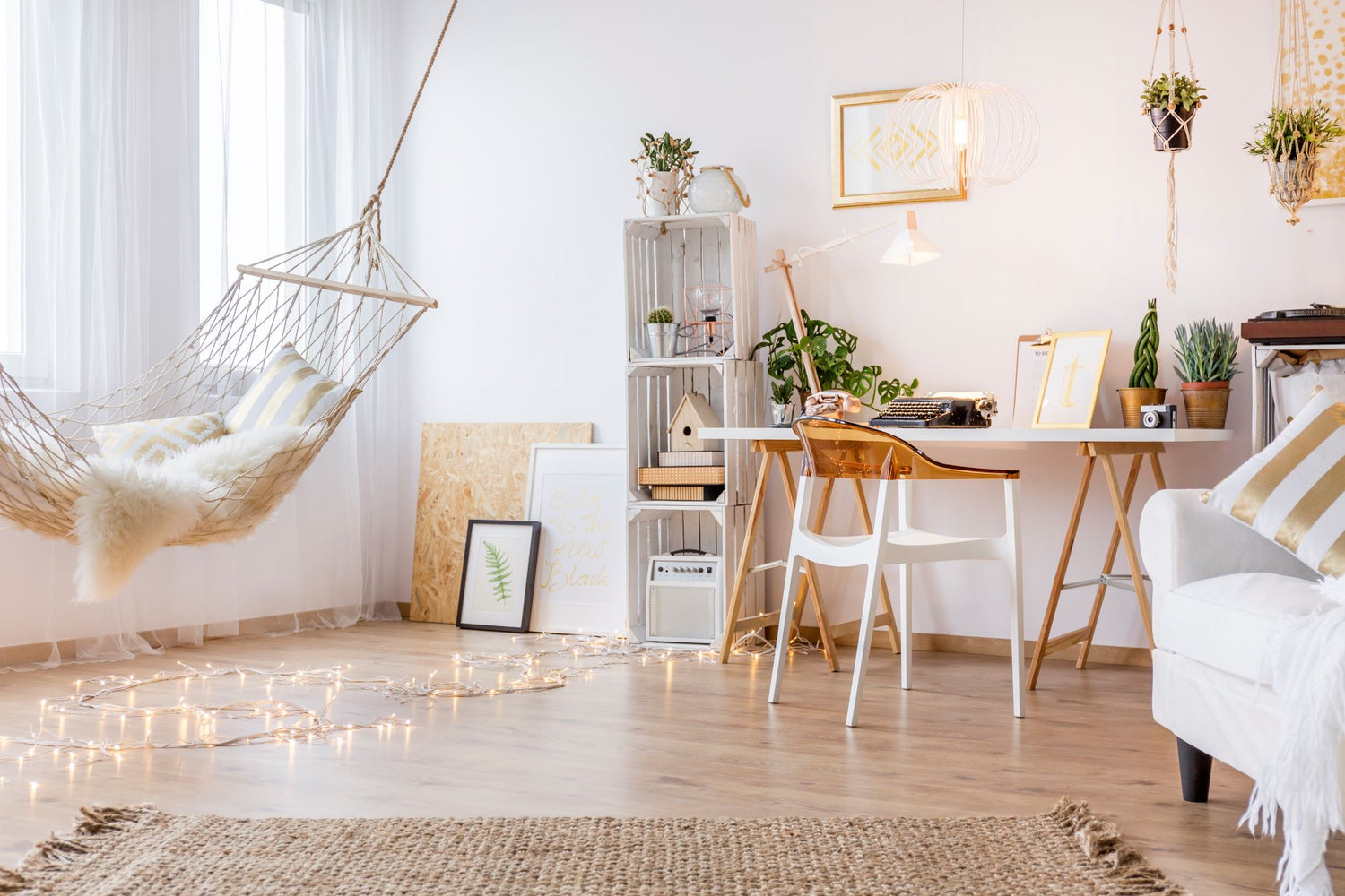 A hygge-inspired home decor